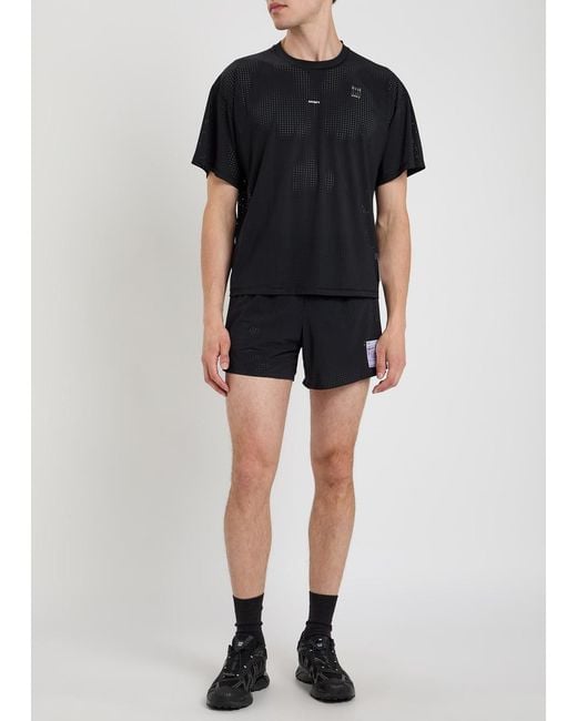 Satisfy Black Space-O Camouflage Stretch-Jersey T-Shirt for men