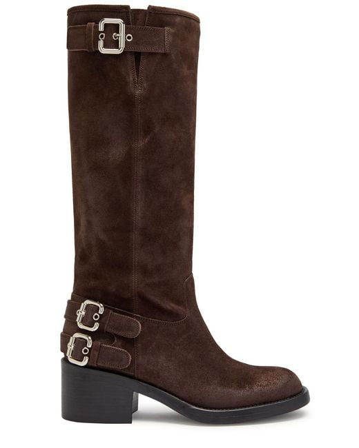 Chloé Brown Dakota Suede Knee-High Boots