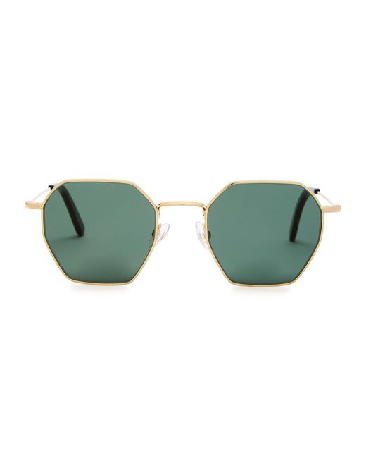Finlay & Co. Green Stanley Hexagonal-Frame Sunglasses for men