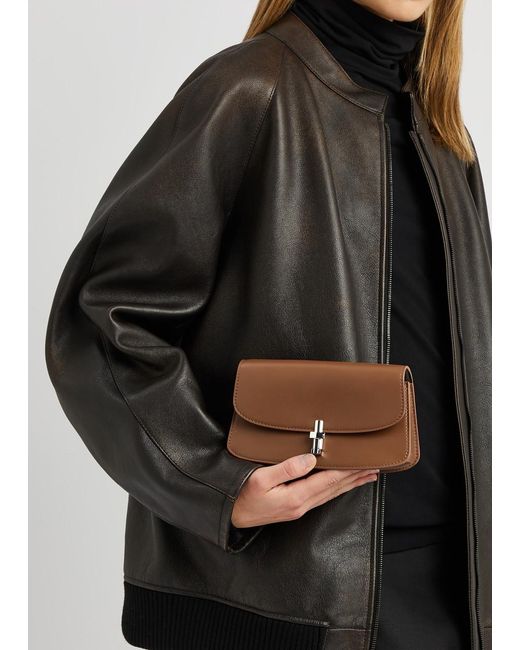 The Row Brown Sofia Leather Cross-body Bag