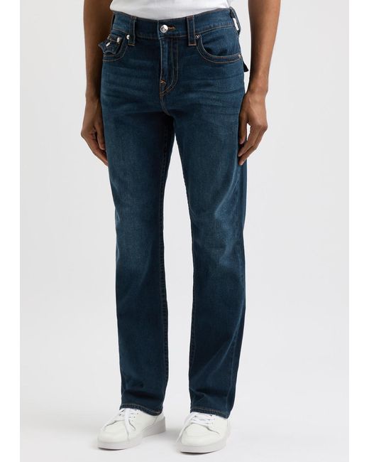 True Religion Blue Ricky Straight-Leg Jeans for men