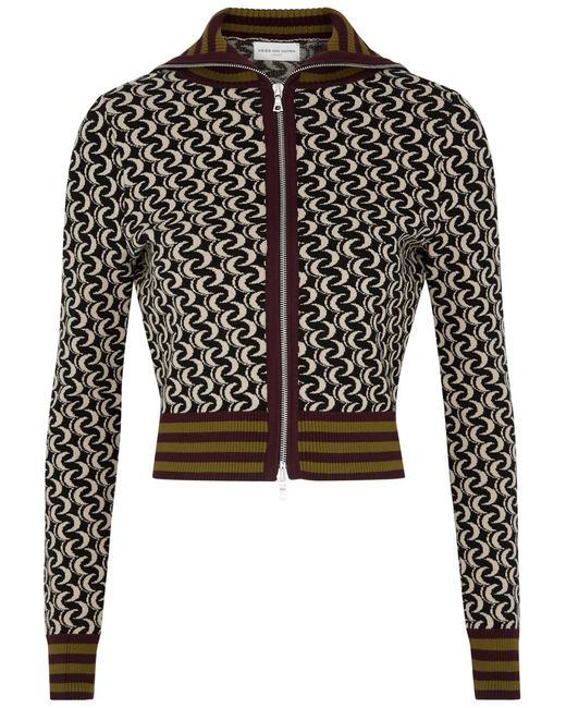Dries Van Noten Black Tirtha Jacquard Knitted Sweatshirt