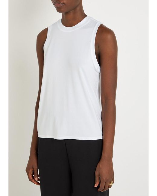 vuori White Energy Stretch-Jersey Tank Top