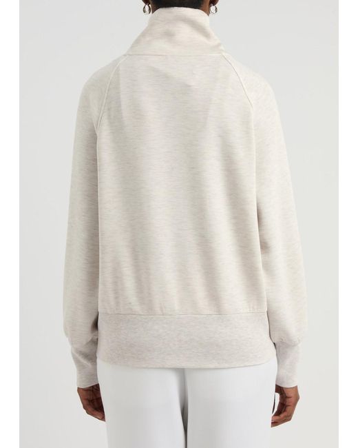 Varley White Roxbury Stretch-Jersey Sweatshirt