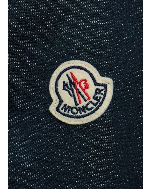 Moncler Blue Haderu Denim Overshirt for men