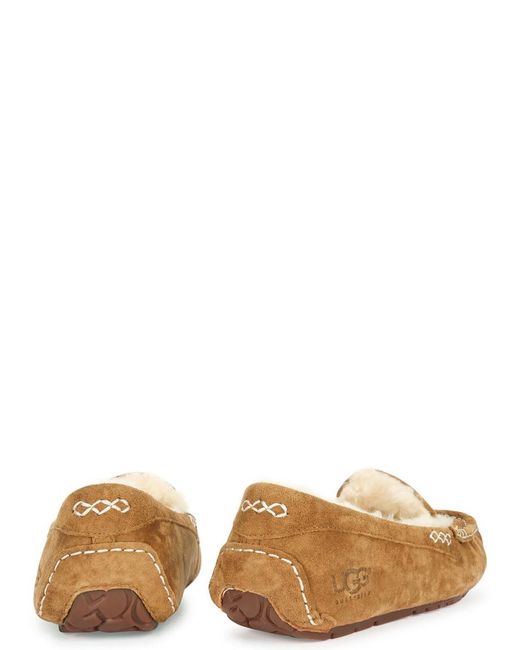 Ugg Brown Ansley Suede Slippers