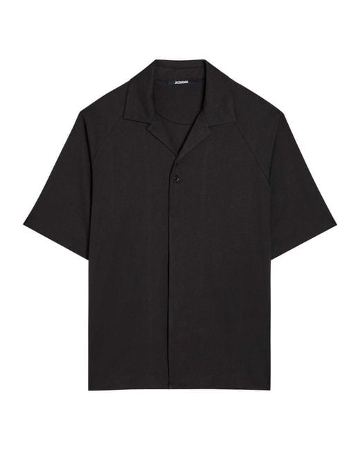 Jacquemus Black La Chemise Jean Atelier Woven Shirt for men