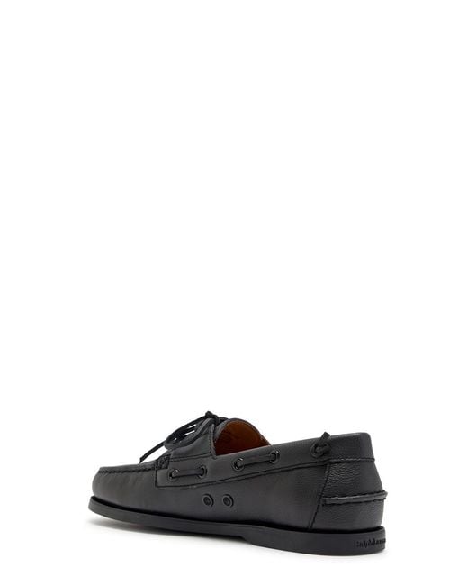 Polo Ralph Lauren Black Merton Grained Leather Loafers for men