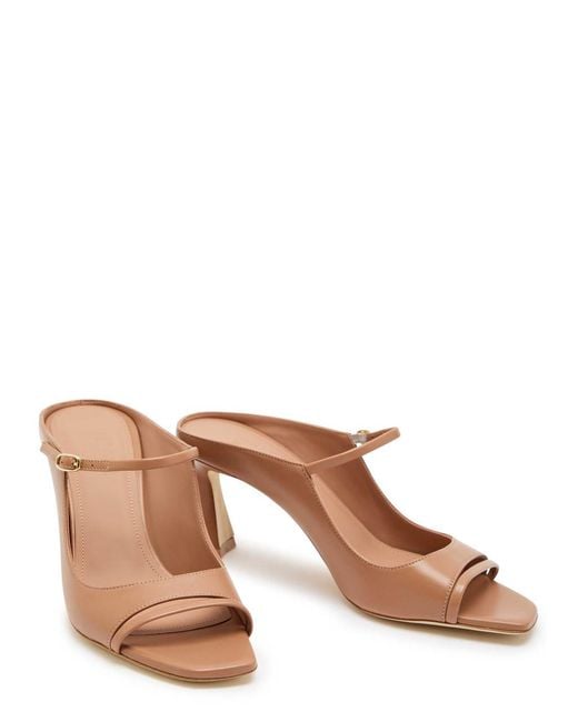 Malone Souliers Brown Rania 70 Leather Mules