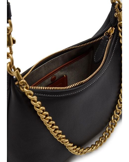 COACH Black Juliet 25 Leather Shoulder Bag