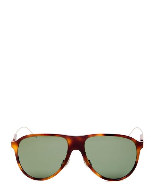 Brunello Cucinelli Green Sartorial Aviator-Style Sunglasses for men