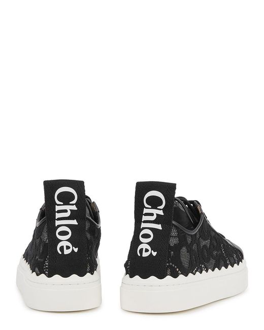 Chloé Black Chloe Lauren Lace Sneakers