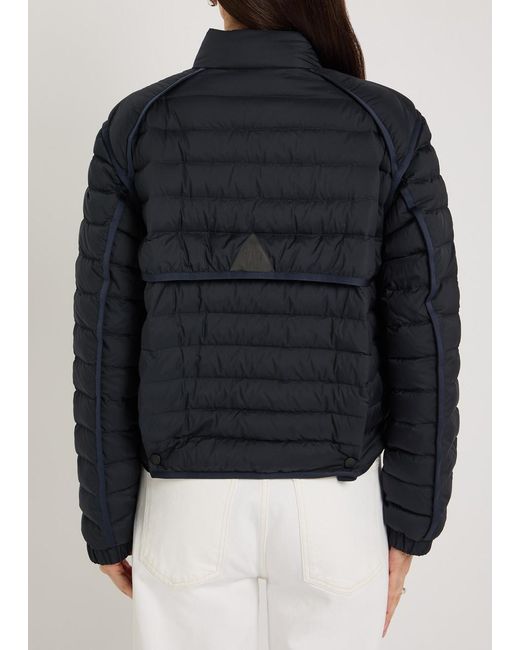Moncler Black Madulains Padded Shell Bomber Jacket