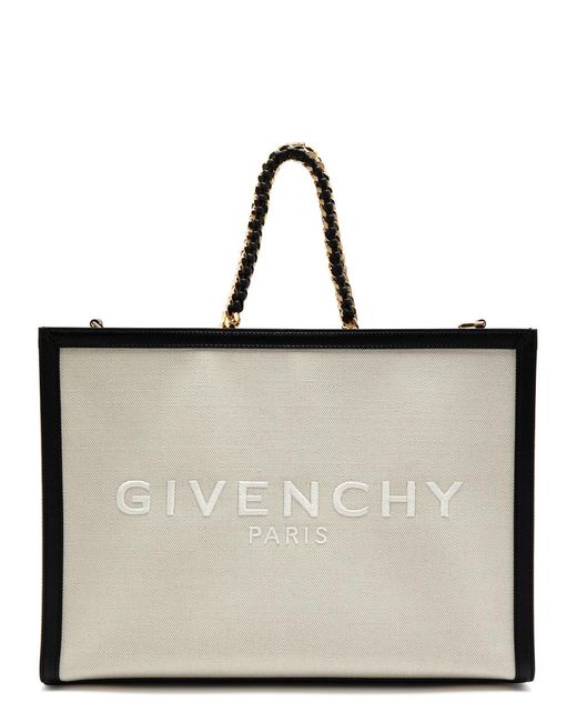 Givenchy Natural G-tote Medium Canvas Tote