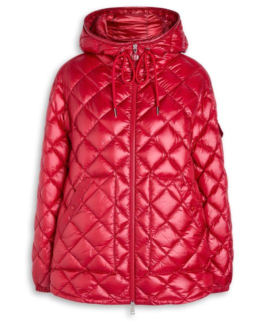 Moncler Red Camicia Quilted Shell Jacket