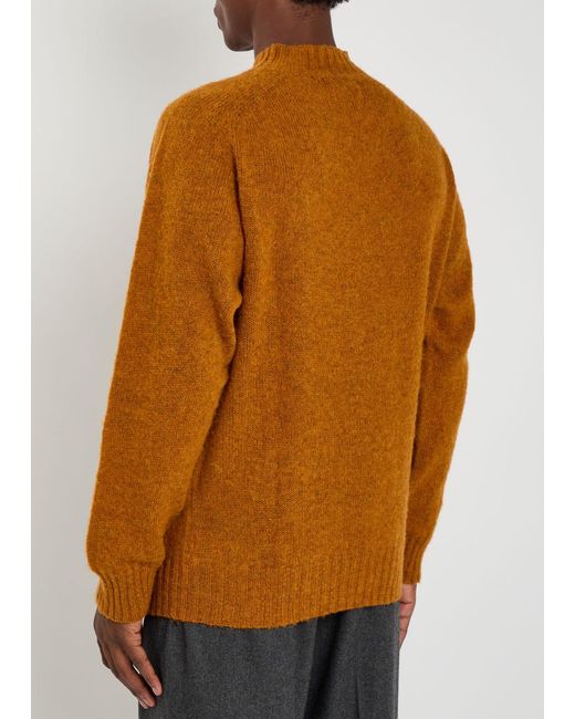 YMC Brown Montland Wool Jumper for men