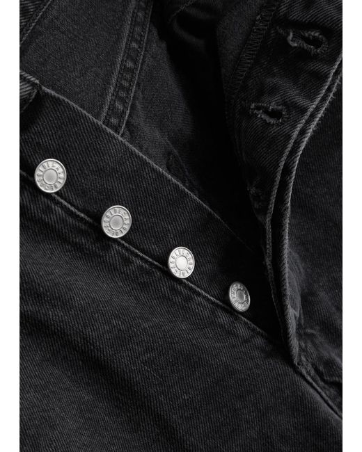 Agolde Black 90S Pinch Straight-Leg Jeans