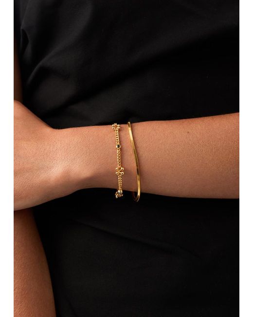 Missoma Metallic X The Flag Twins Kinetic Duality 18Kt-Plated Bracelet
