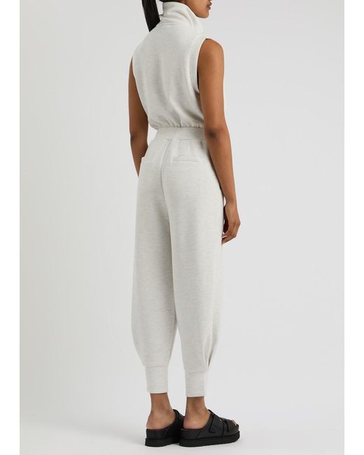 Varley White Madelyn Stretch-Jersey Jumpsuit