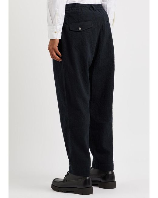 Universal Works Blue Braga Tapered Corduroy Trousers for men
