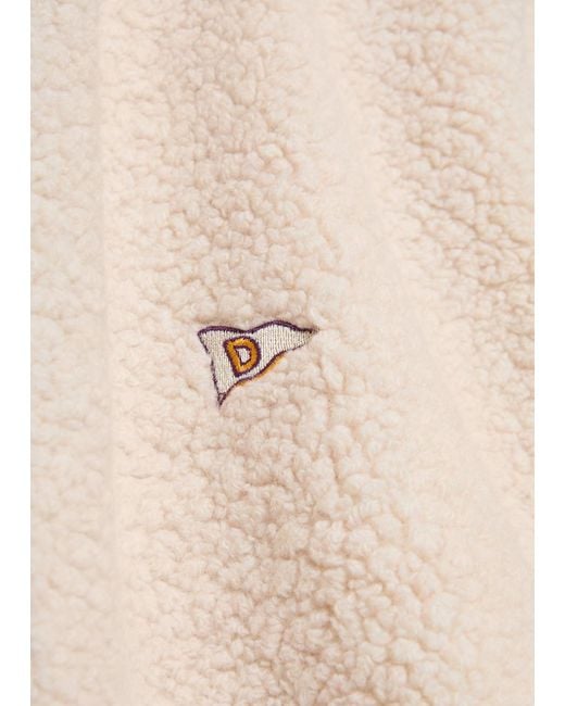 Drake's Natural Logo-Embroidered Bouclé Jacket for men