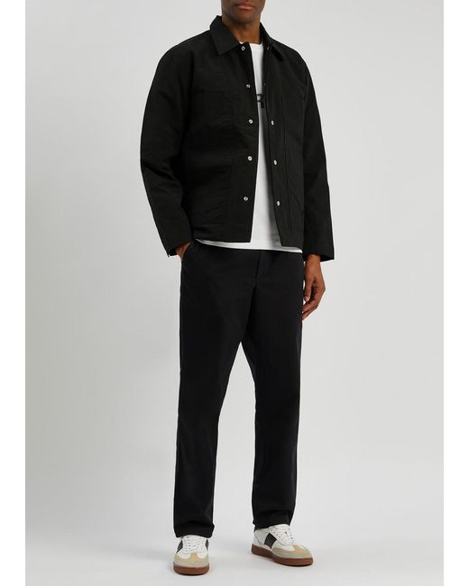 Norse Projects Black Pelle Waxed Nylon Jacket for men