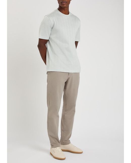 Boss Natural Kane Tapered-Leg Stretch-Cotton Chino Trousers for men