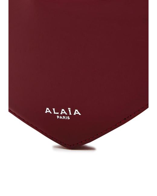 Alaïa Red Le Coeur Patent Leather Cross-Body Bag