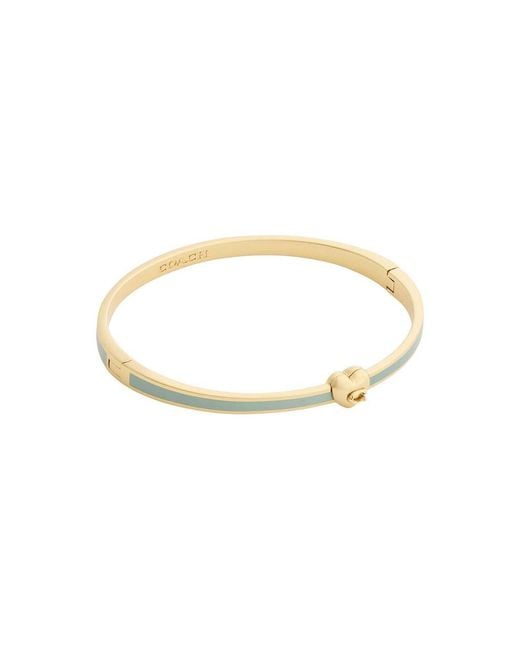 COACH Green Heart Enamelled Bangle