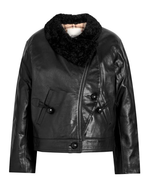 Isabel Marant Black Briyana Quilted Leather Jacket