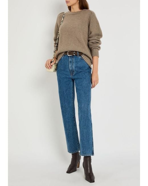 Khaite Brown Mae Cashmere Sweater