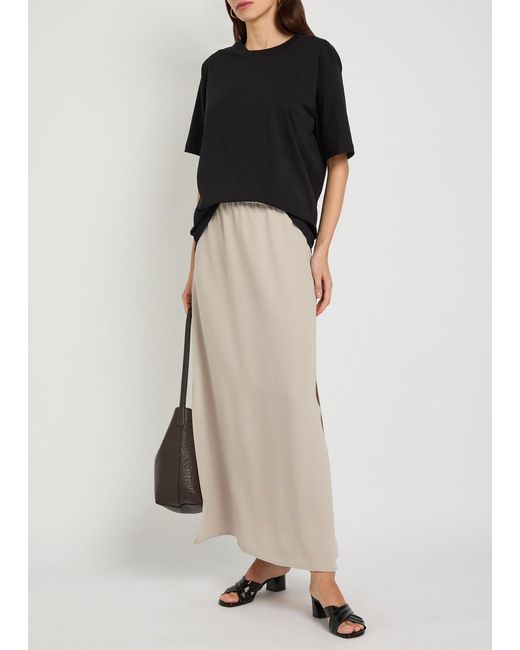 Herno Natural Crepe Midi Skirt