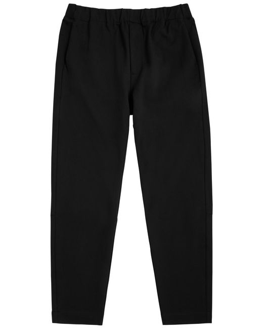 PAIGE Black Tuller Tapered Jersey Trousers for men