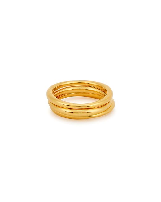 Daphine Yellow Moune 18Kt-Plated Stacking Rings