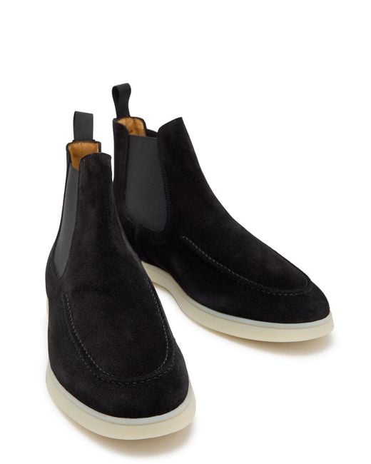 Aurélien Black City Suede Chelsea Boots for men