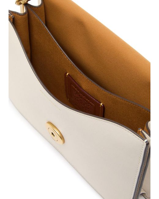 COACH Metallic Tabby Soft Chain Grained Leather Cross-Body Bag