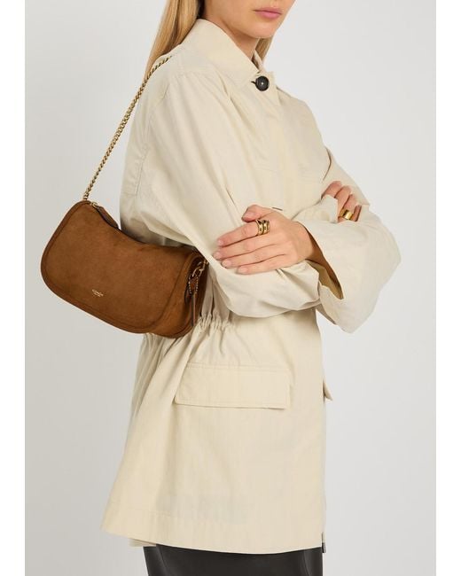 COACH Brown Waverly Suede Cross-Body Bag