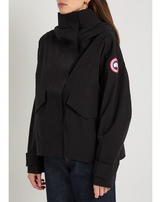 Canada Goose Black Tofino Hooded Rain Jacket
