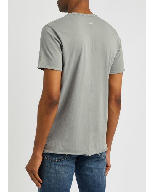 Rag & Bone Gray Miles Cotton T-shirt for men