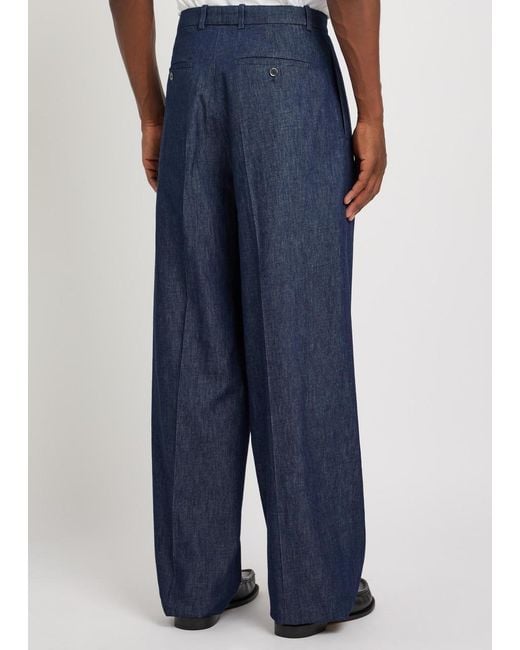 Jil Sander Blue Straight-Leg Denim Trousers for men