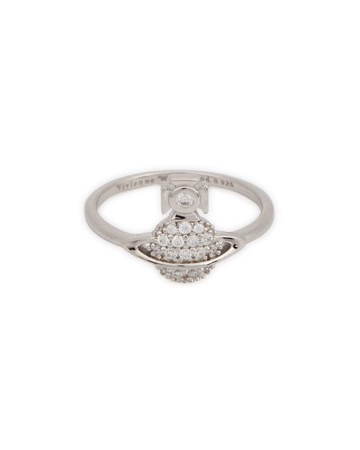 Vivienne Westwood Tamia Silver-tone Orb Ring in Metallic | Lyst