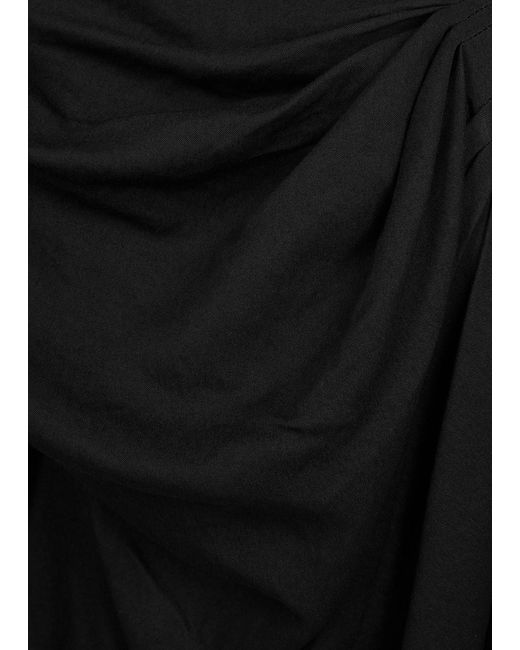 Jacquemus Black La Robe Bahia Twill Mini Dress
