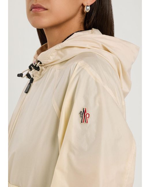 Moncler Natural Samedans Smocked Shell Jacket