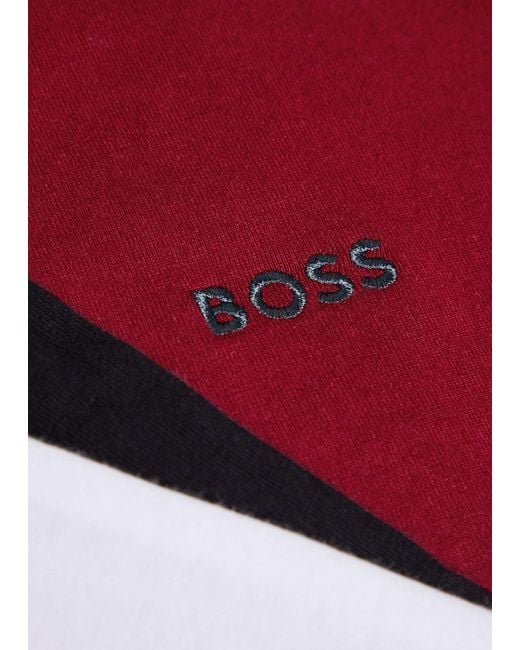Boss Classic Logo-Embroidered Cotton T-Shirt for men