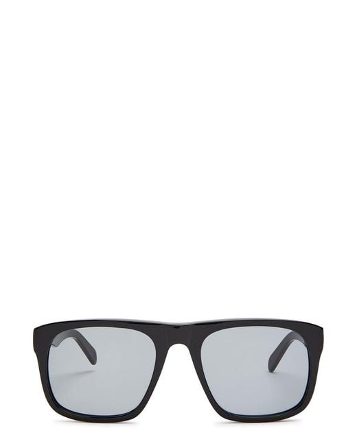 Totême Gray Navigator Square-Frame Sunglasses