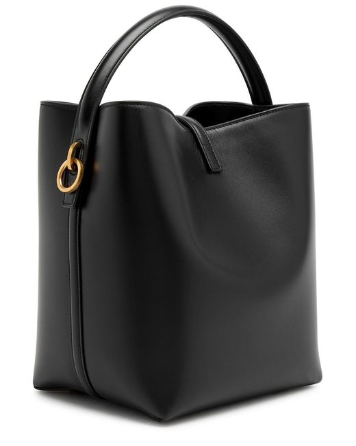 Saint Laurent Black Le 37 Small Leather Bucket Bag