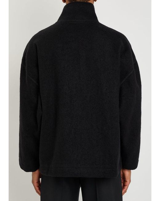 YMC Black Aaron Zip Wool Jacket for men