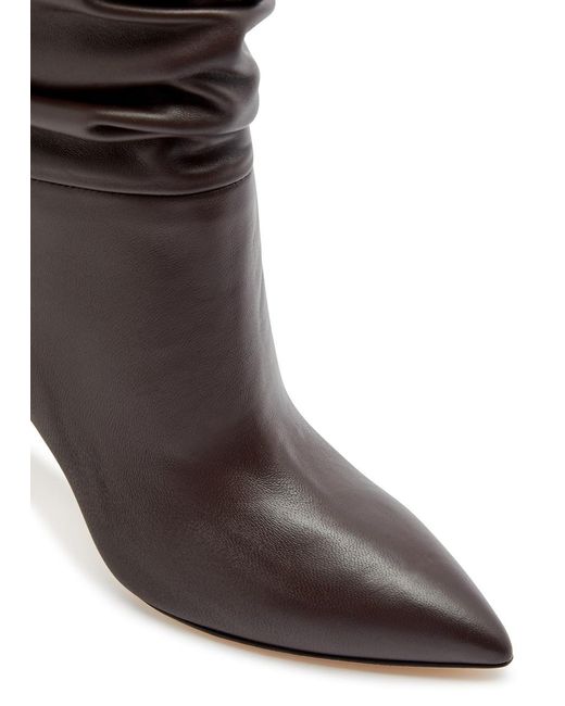 Paris Texas Brown Slouchy 85 Leather Mid-calf Boots