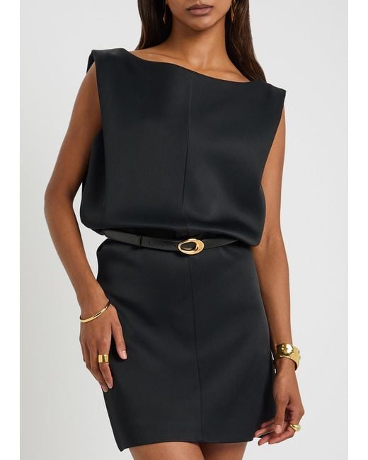 Khaite Black Olivia Leather Belt