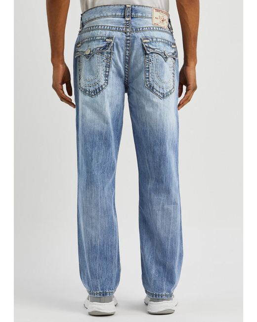 True Religion Blue Bobby Super T Straight-leg Jeans for men